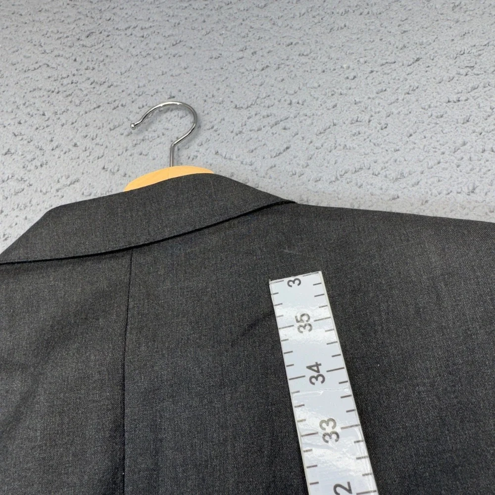 Canali‎ Blazer Mens 48L Gray Worsted Wool 2 Button Sport Coat Jacket Italy 13290